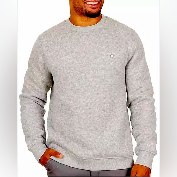 Coleman Long Sleeve Gray Sherpa Lined Crew size large - Picture 2 of 10